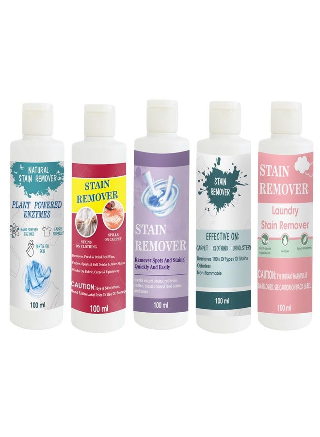 TOOVUS Stain Remover Combo Pack of Shirt, Red, Purple, Sky and Pink Stain Remover | Multi-Surface Cleaning Solution for Clothes, Fabrics, Upholstery (100 g Each) - Image 1